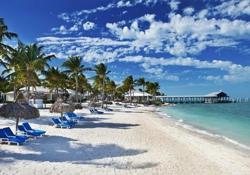 A beach picture in Key West, FL